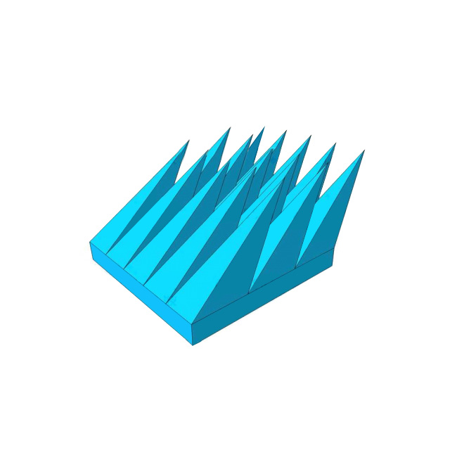 SAX泡沫斜角锥吸波材料